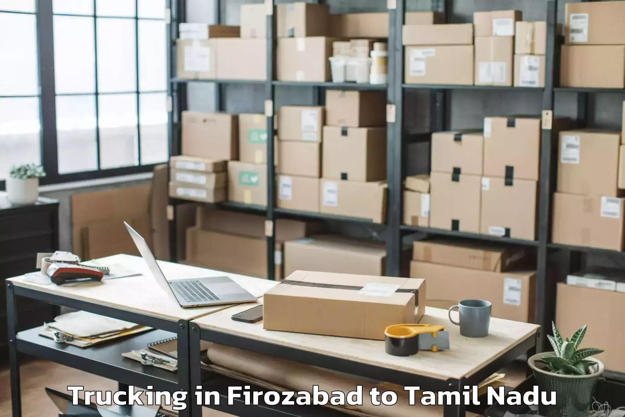 Expert Firozabad to Central University Of Tamil Na Trucking